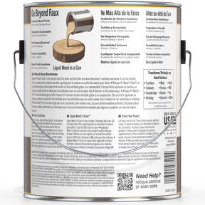 Retique It Liquid Wood Wood'n Stain in Java, 128 oz, showcasing the rich wood stain color and packaging.