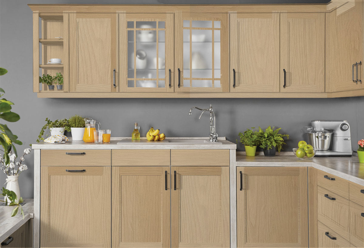 Light wood Raw Wood Kit from Retique It® Wood'n Finish Kits, featuring textured light wood grain for kitchen cabinets.