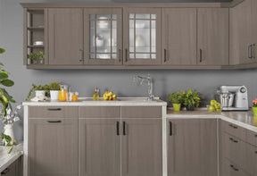Retique It Multi-purpose Smooth Finish Kit in Harbor Gray for interior wood cabinets with a sleek, modern top coat.