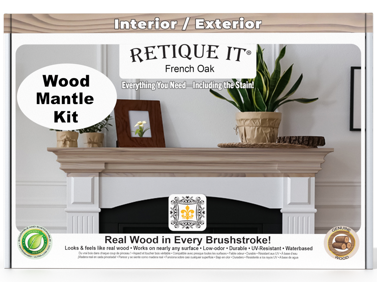 Fireplace Mantel Wood'n Finish Kit - French Oak