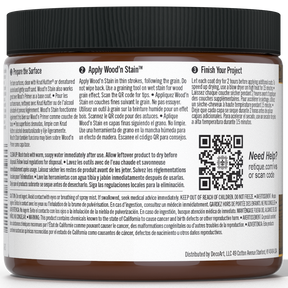 Liquid Wood Wood'n Stain by Retique It in Dark Pecan 16 oz bottle, showcasing the rich stain color and packaging.