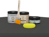 Wood'n Door Smooth Finish Kit - Charcoal — Matte kit contents