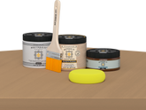 Wood'n Door Smooth Finish Kit - Pecan — Matte kit contents