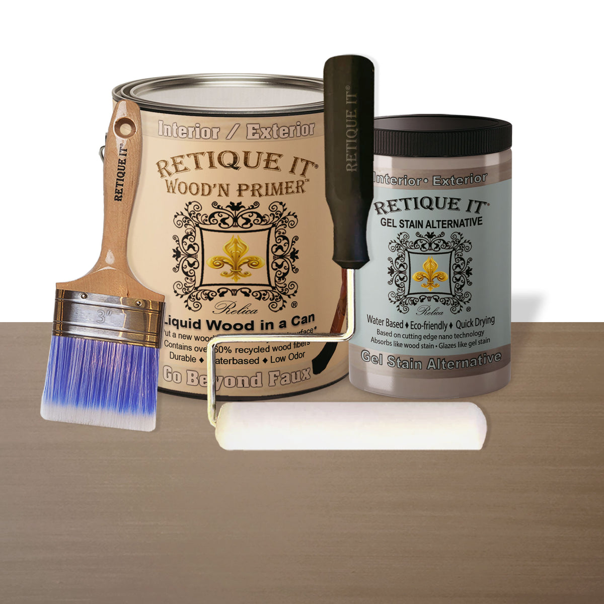 Multi-purpose Smooth Finish Kit (4x Lg) - Weathered Wood