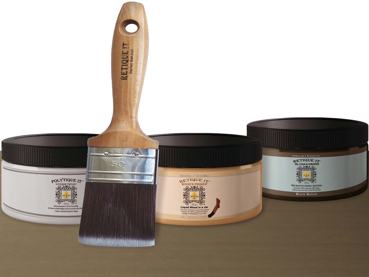 Multi-purpose Smooth Finish Kit - Black Walnut - Exterior Top Coat