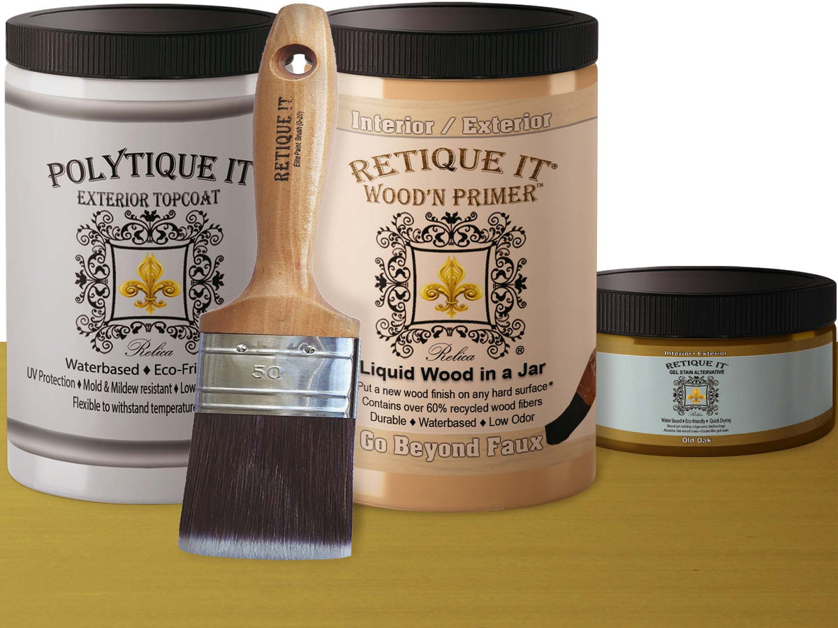 Multi-purpose Smooth Finish Kit (Large) - Old Oak - Exterior Top Coat