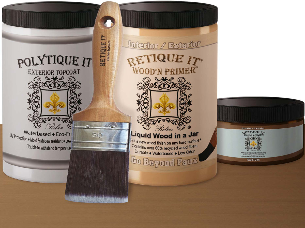 Multi-purpose Smooth Finish Kit (Large) - Dark Oak - Exterior Top Coat