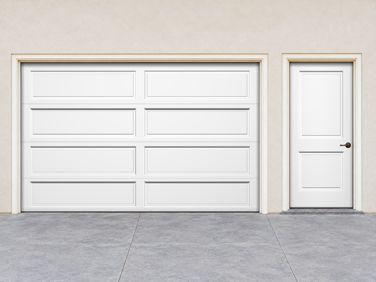 Garage & front door before the finish transformation