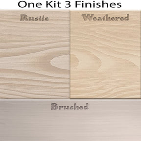 Wood'n Finish Front Door Kit (Double) - Sun Bleached