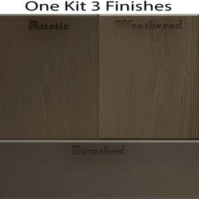 Wood'n Cabinet Kit (12 Door / Grained) - Charcoal