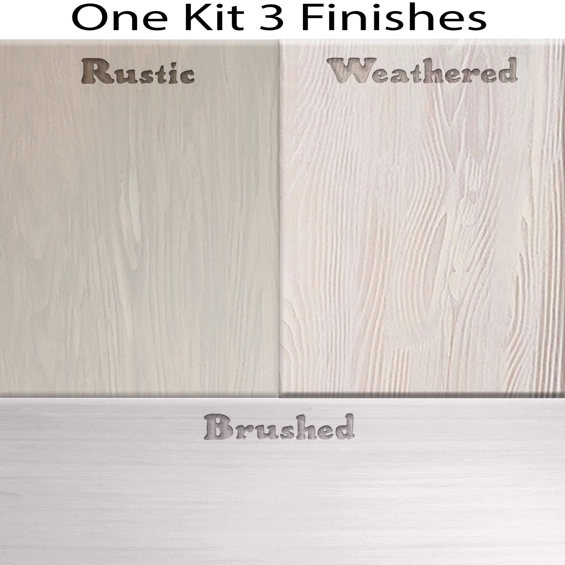 Tabletop Wood'n Finish Kit (Double Size) - White Wash