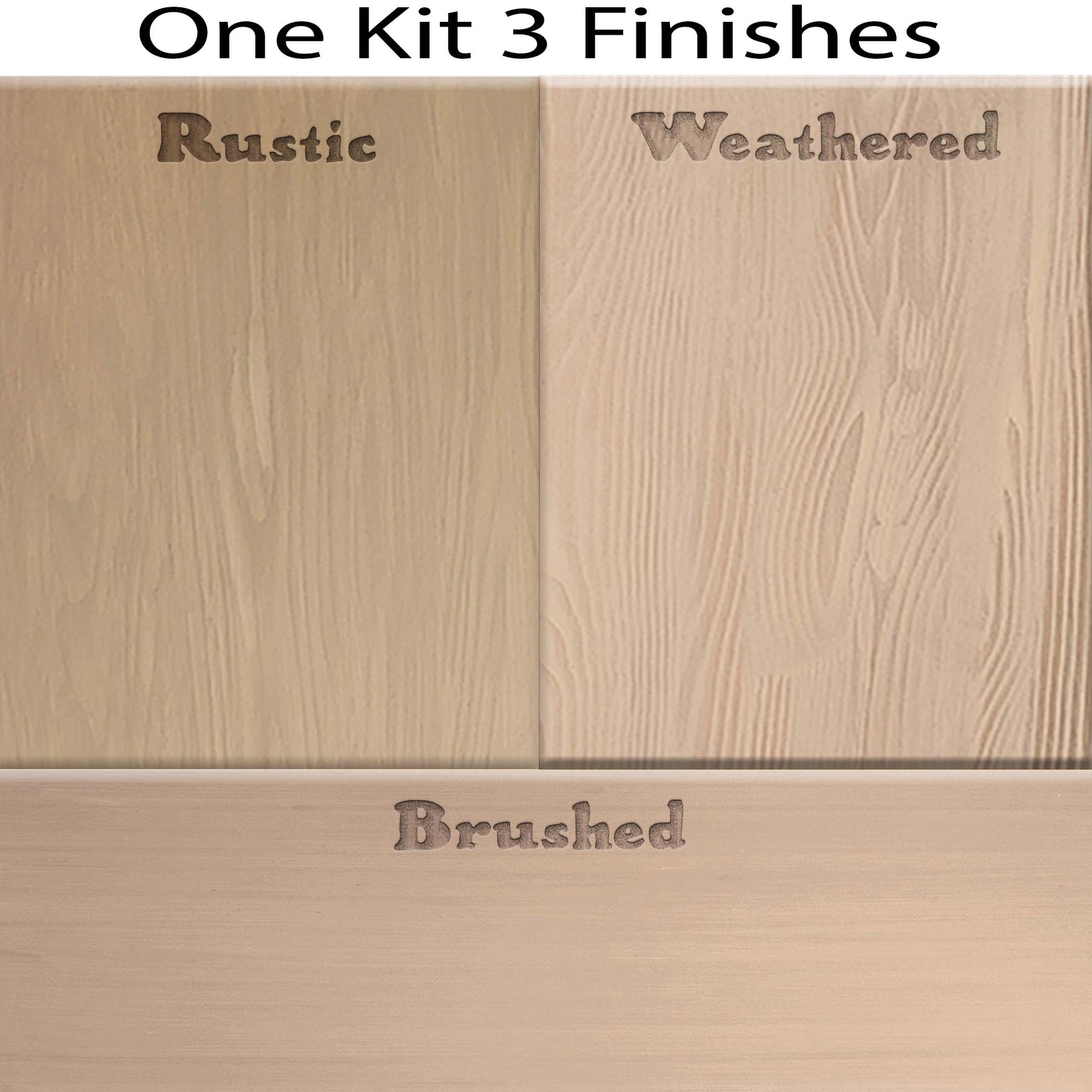 Wood'n Finish Front Door Kit - Pickled Oak
