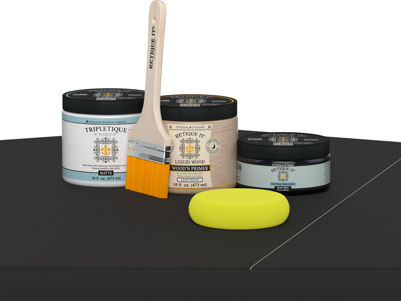 Multi-purpose Smooth Finish Kit (Med) - Classic Black - Interior Top Coat