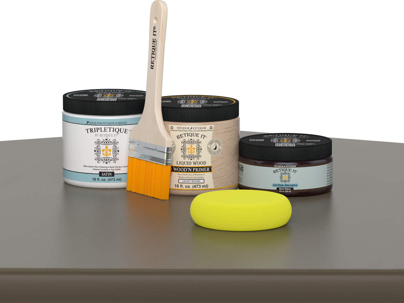 Multi-purpose Smooth Finish Kit (Med) - Black Walnut - Interior Top Coat