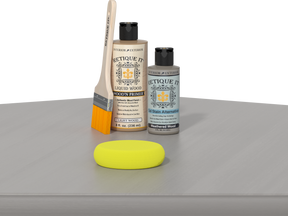 Retique It® Wood'n Finish Kit in Weathered Wood, a multi-purpose smooth finish kit for wood furniture and decor projects.
