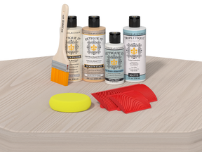Retique It Wood'n Finish Kit for tables, featuring a smooth wood finish with a natural, polished appearance.