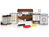 Retique It Vintage Cherry decking wood stain kit with stain tray and brushes for outdoor wood projects.