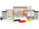 Retique It® Wood'n Finish Kit in French Oak with four large bottles for multi-purpose wood finishing projects.