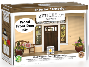 Wood'n Finish Front Door Kit - Barn Wood — box hero