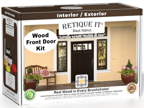 Wood'n Finish Front Door Kit - Black Walnut — box hero