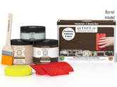 Black Walnut Wood'n Finish Kit by Retique It® in medium size, includes wood finish products and application tools with box.