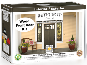 Wood'n Finish Front Door Kit - Charcoal — box hero