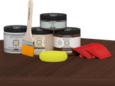 Wood'n Finish Front Door Kit - Java — Matte kit contents