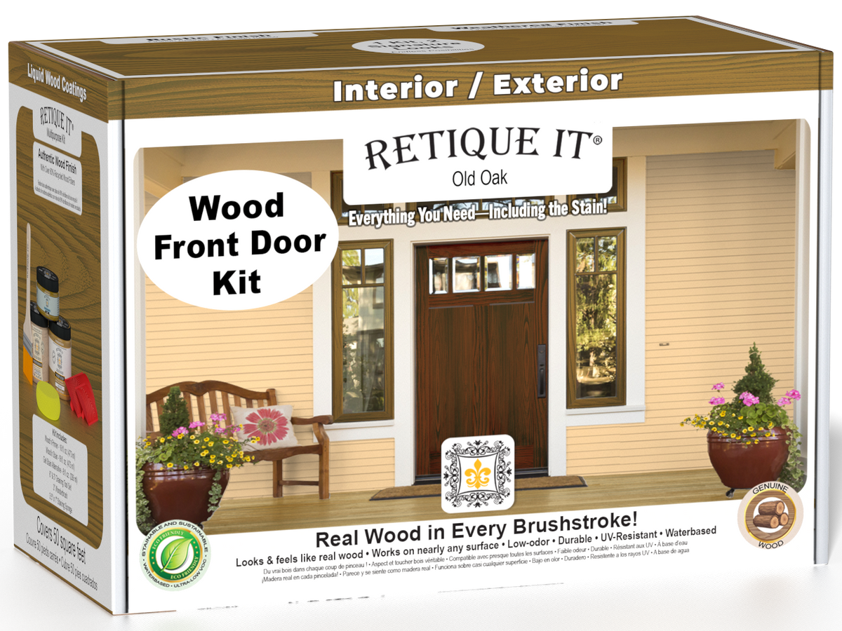 Wood'n Finish Front Door Kit - Old Oak — box hero