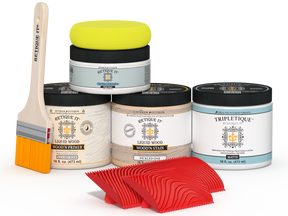 Retique It® Wood'n Finish Kit Double Size in Sun Bleached for wood furniture restoration, shown in the image.