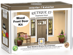 Wood'n Finish Front Door Kit - Weathered Wood — box hero