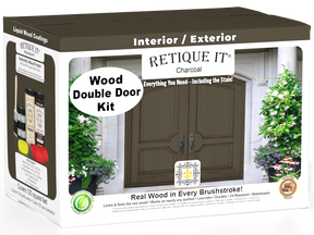 Wood'n Finish Front Door Kit (Double) - Charcoal — box hero