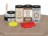 Wood'n Finish Front Door Kit (Double) - French Oak — Matte kit contents