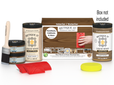 Large Modern Walnut Wood'n Finish Kit by Retique It® featuring wood finishing supplies in a box.