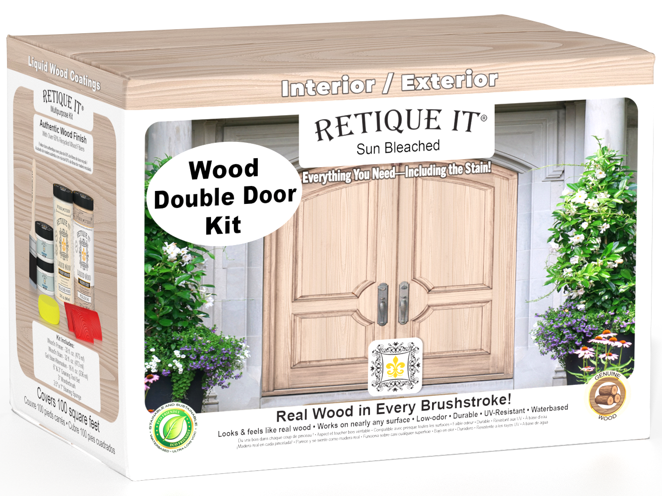 Wood'n Finish Front Door Kit (Double) - Sun Bleached — box hero