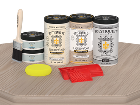 Wood'n Finish Front Door Kit (Double) - Sun Bleached — Matte kit contents