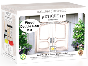 Wood'n Finish Front Door Kit (Double) - White Wash — box hero