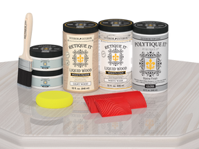 Wood'n Finish Front Door Kit (Double) - White Wash — Gloss kit contents