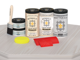 Wood'n Finish Front Door Kit (Double) - White Wash — Matte kit contents