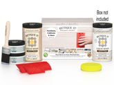 Large White Wash Wood'n Finish Kit by Retique It®, featuring wood finish tools and supplies in a white wash design.