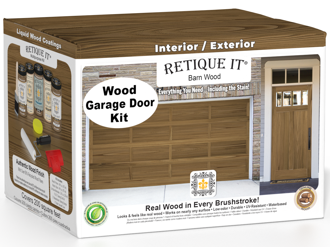 Wood'n Door Kit (Front & Garage Door) - Barn Wood — box hero