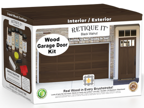 Wood'n Door Kit (Front & Garage Door) - Black Walnut — box hero