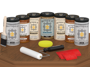 Wood'n Door Kit (Front & Garage Door) - Cedar — Gloss kit contents