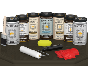 Wood'n Door Kit (Front & Garage Door) - Charcoal — Gloss kit contents