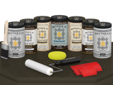 Wood'n Door Kit (Front & Garage Door) - Charcoal — Matte kit contents