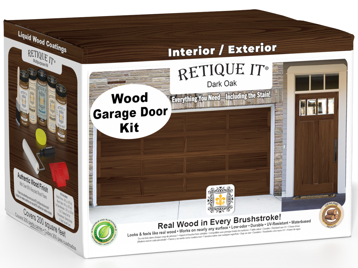 Wood'n Door Kit (Front & Garage Door) - Dark Oak — box hero