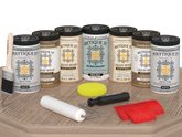 Wood'n Door Kit (Front & Garage Door) - French Oak — Matte kit contents