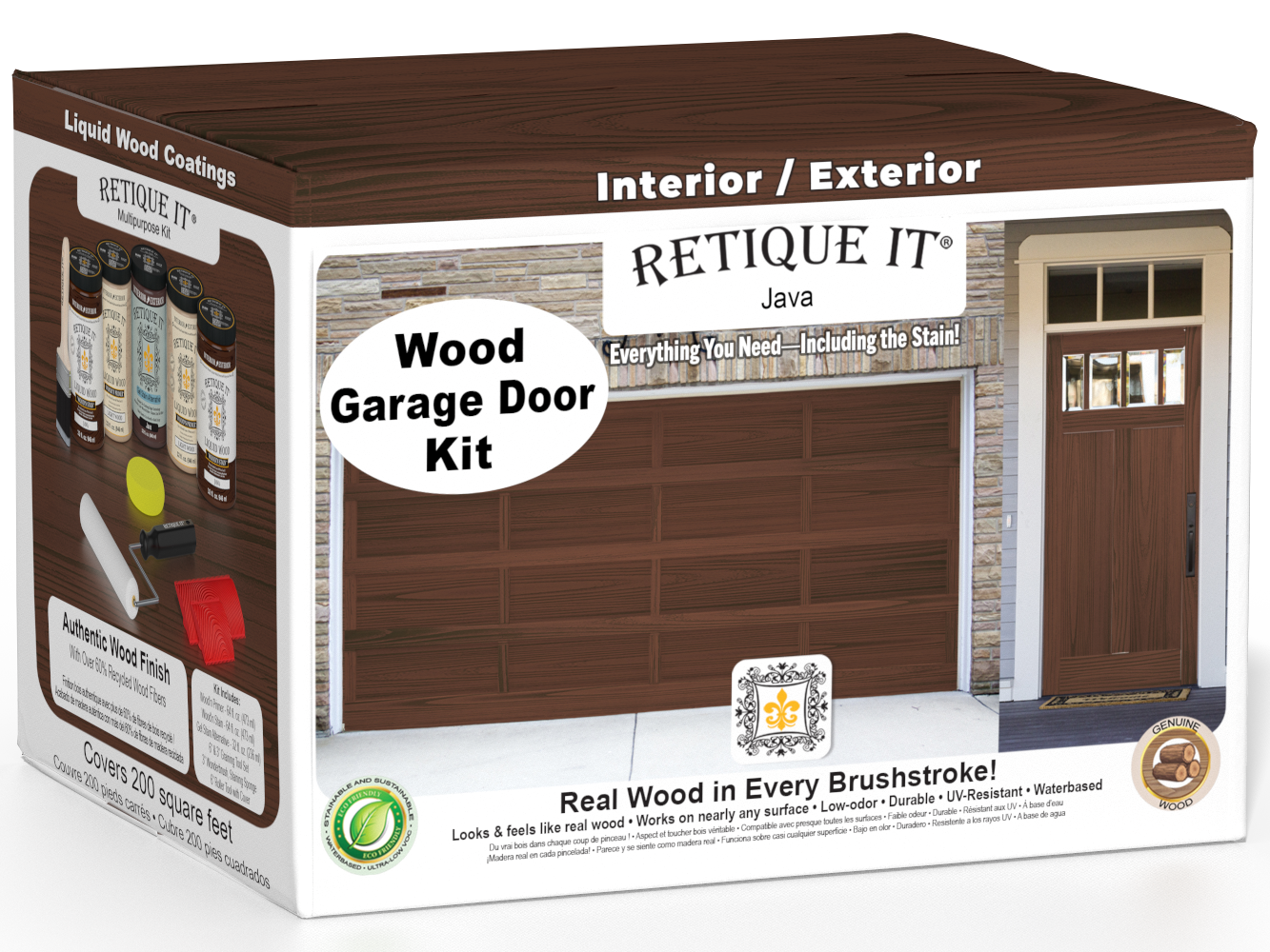 Wood'n Door Kit (Front & Garage Door) - Java — box hero