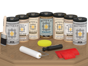 Wood'n Door Kit (Front & Garage Door) - Pickled Oak — Gloss kit contents
