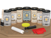 Wood'n Door Kit (Front & Garage Door) - Pickled Oak — Matte kit contents