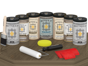 Wood'n Door Kit (Front & Garage Door) - Weathered Wood — Gloss kit contents